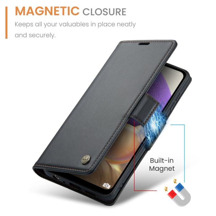 Caseme - CASEME Plånboksfodral Konstläder för Samsung Galaxy A32/M32 5G - Svart