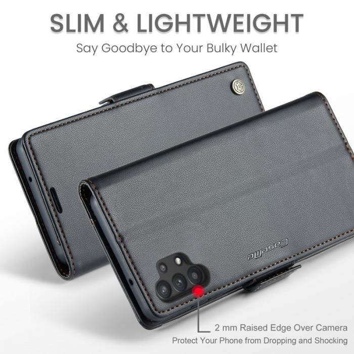 Caseme - CASEME Plånboksfodral Konstläder för Samsung Galaxy A32/M32 5G - Svart