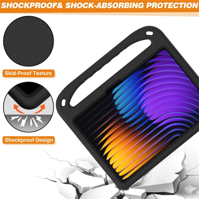 A-One Brand - Xiaomi Pad 7 Pro/Pad 7 Skal EVA Handgrepp Kickstand - Svart