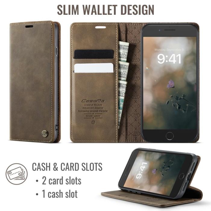 Caseme - CASEME 033 Mobilskal för iPhone 7 Plus/8 Plus/6 Plus - Kaffe
