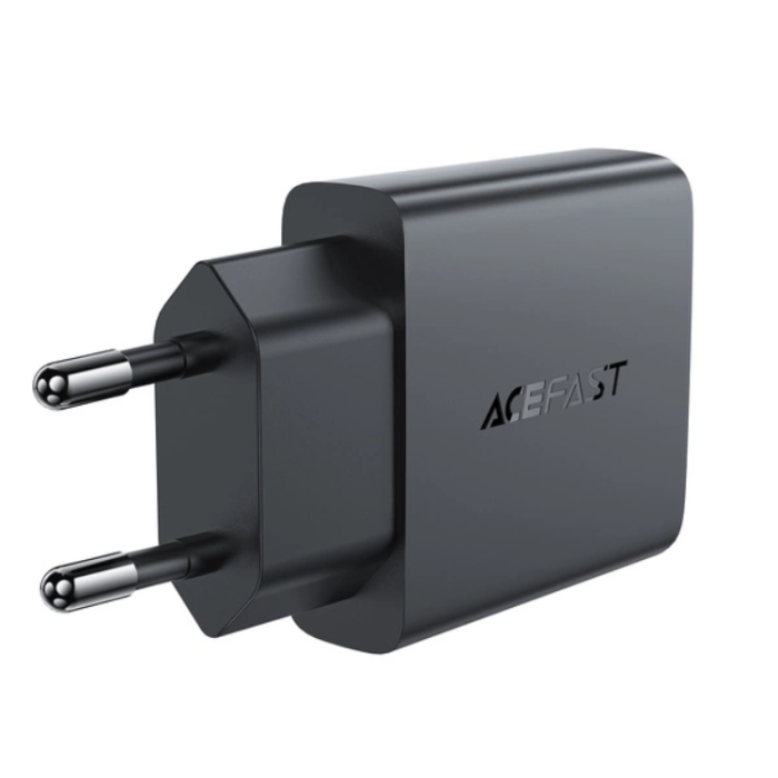 Acefast - Acefast Väggladdare USB-C/USB-A 30W GaN - Svart