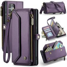 Caseme - CASEME Pl&aring;nboksfodral Konstl&auml;der f&ouml;r Samsung Galaxy S25 Ultra - Lila