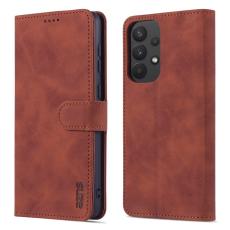 AZNS - AZNS Samsung Galaxy A53 5G Pl&aring;nboksfodral Konstl&auml;der - Brun