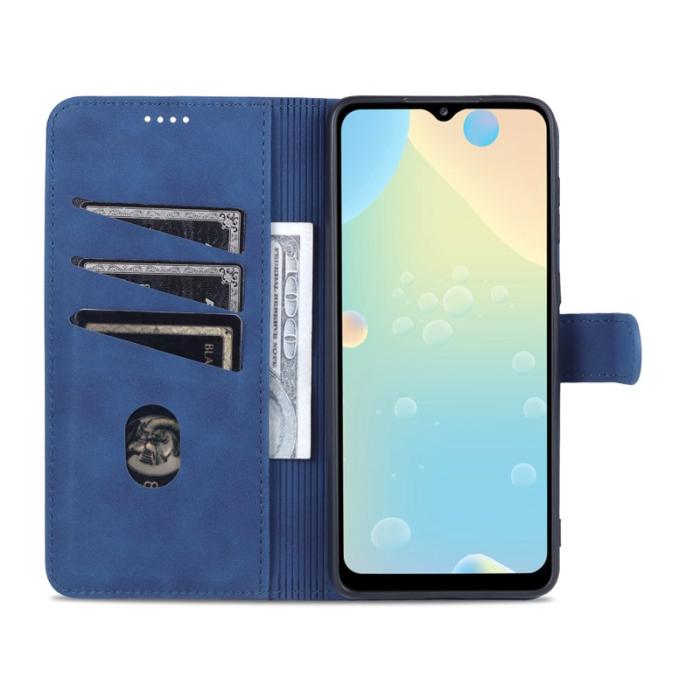 AZNS - AZNS Samsung Galaxy A53 5G Plånboksfodral Konstläder - Blå