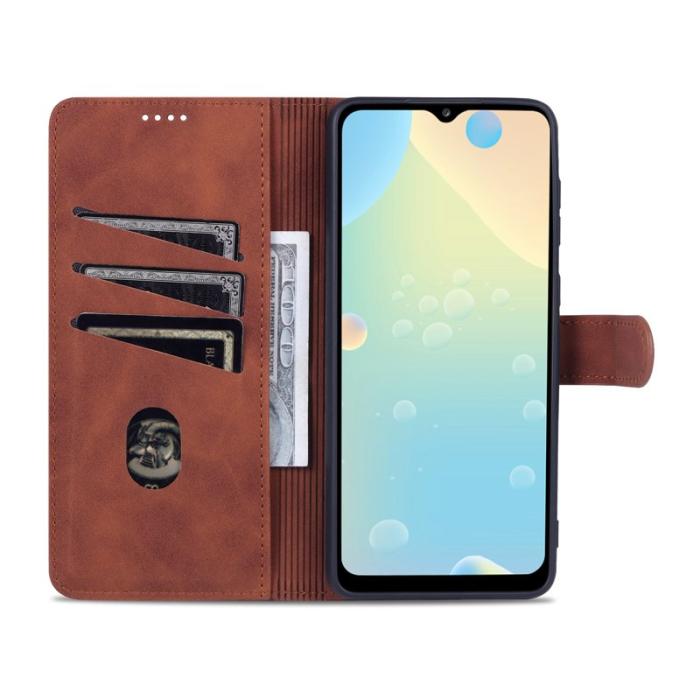 AZNS - AZNS Samsung Galaxy A53 5G Plånboksfodral Konstläder - Brun