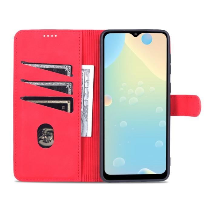 AZNS - AZNS Samsung Galaxy A53 5G Plånboksfodral Konstläder - Röd