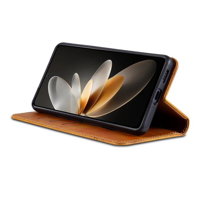 AZNS - AZNS Xiaomi 15 Ultra Plånboksfodral Konstläder - Brun