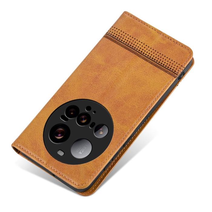 AZNS - AZNS Xiaomi 15 Ultra Plånboksfodral Konstläder - Brun