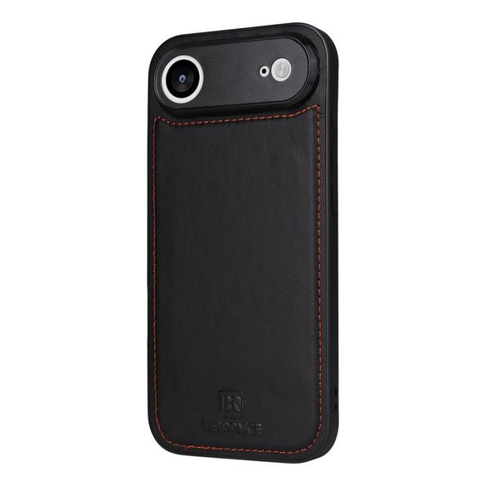 BETOPNICE - BETOPNICE iPhone Air Magnetic Plånboksfodral Konstläder - Svart