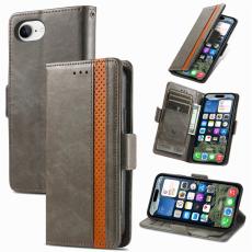 CASENEO - CASENEO iPhone 16e Pl&aring;nboksfodral Konstl&auml;der St&auml;ll med RFID - Gr&aring;