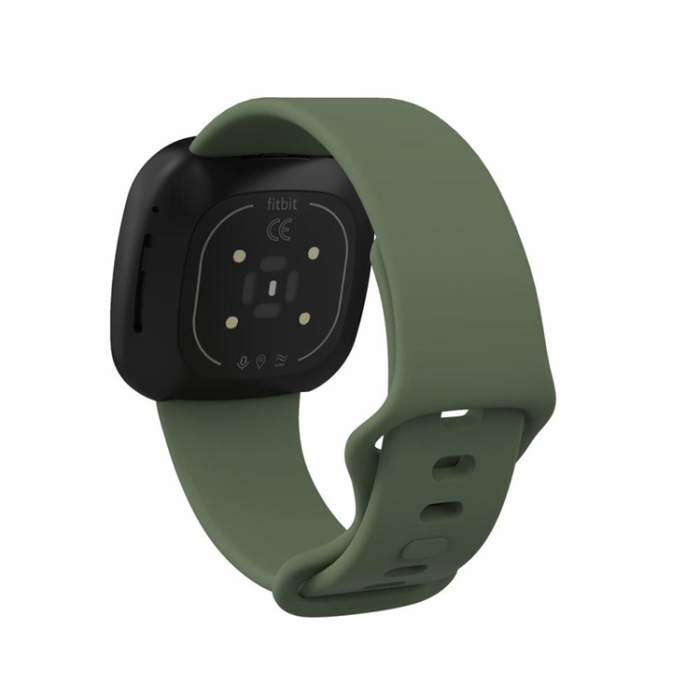 A-One Brand - Fitbit Versa 3/Sense Armband Silikon Large - Grön
