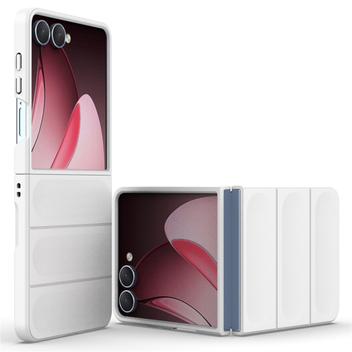 A-One Brand - Galaxy Z Flip 7 Mobilskal Anti-Drop TPU Rugged - Vit