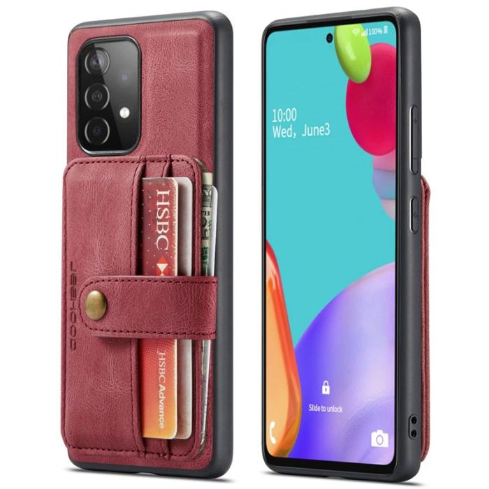 JEEHOOD - JEEHOOD Mobilskal till Samsung Galaxy A53 5G 2-i-1 RFID-Skydd Röd
