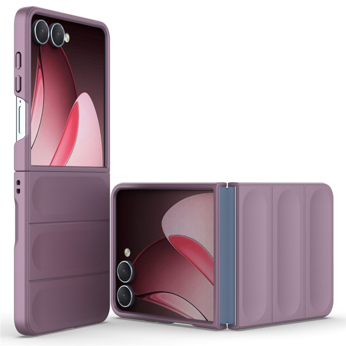 A-One Brand - Galaxy Z Flip 7 Mobilskal Anti-Drop TPU Rugged - Ljuslila