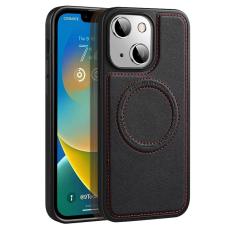 X-Level - X-LEVEL Magnetic Case Mobilskal till iPhone 15 Plus PU L&auml;der Svart