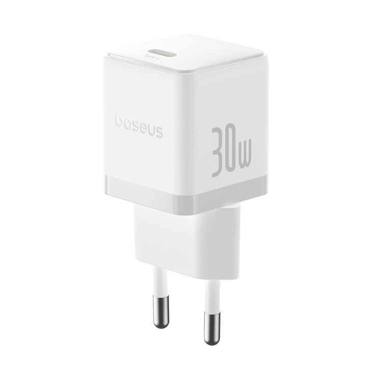 Baseus Snabbladdare USB-C 30W Palm - Vit | 505295 | AlltMobil