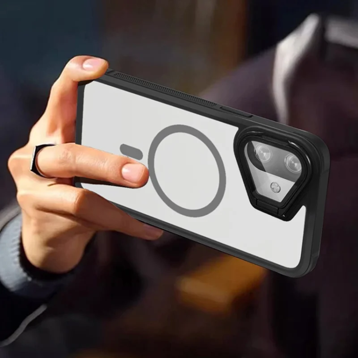 A-One Brand - iPhone 16 Mobilskal Magsafe med Linsskyddsstöd