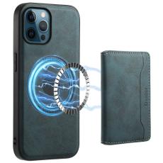 DENIOR - DENIOR D13 iPhone 12 Pro Max Fodral Retro Textur PU+TPU+PC Bl&aring;