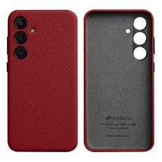 Melkco - MELKCO Mobilskal till Samsung Galaxy S24 &Auml;kta L&auml;der + PC - R&ouml;d