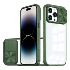 OEM - iPhone 14 Skal Camera Slider - Gr&ouml;n
