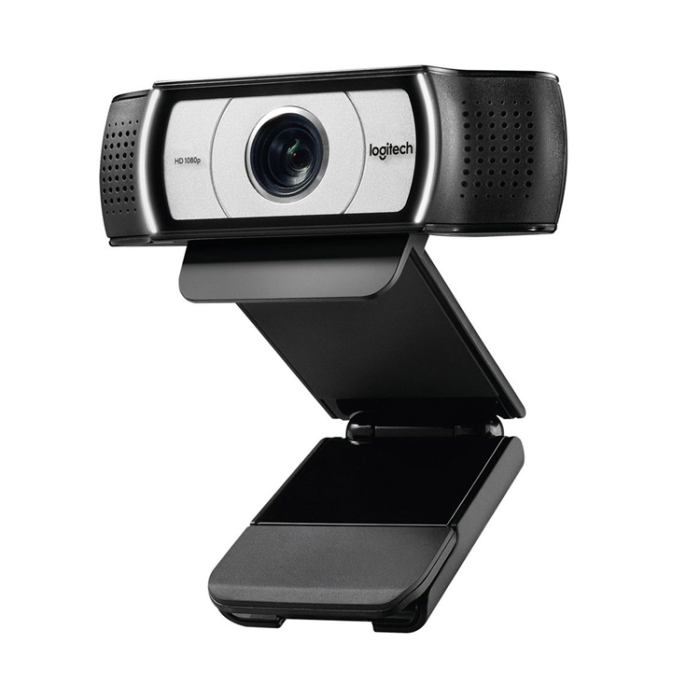 Logitech - Logitech C930c HD Smart 1080P Webbkamera med skydd - Svart