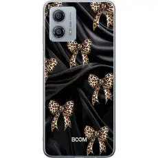 Gustaf - Mobilskal till Motorola Moto G53 med Leopard Bow