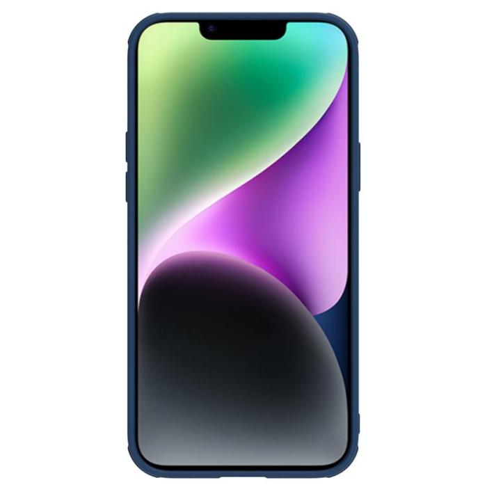 Nillkin - Nillkin iPhone 14 Plus Skal CamShield Läder S - Blå