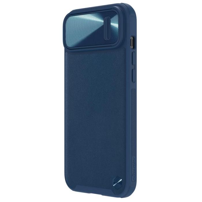 Nillkin - Nillkin iPhone 14 Plus Skal CamShield Läder S - Blå