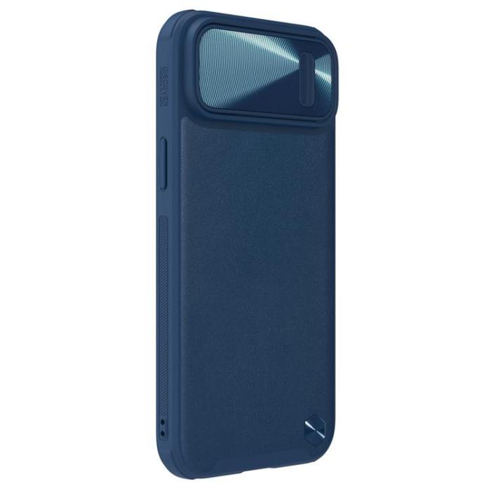 Nillkin - Nillkin iPhone 14 Plus Skal CamShield Läder S - Blå