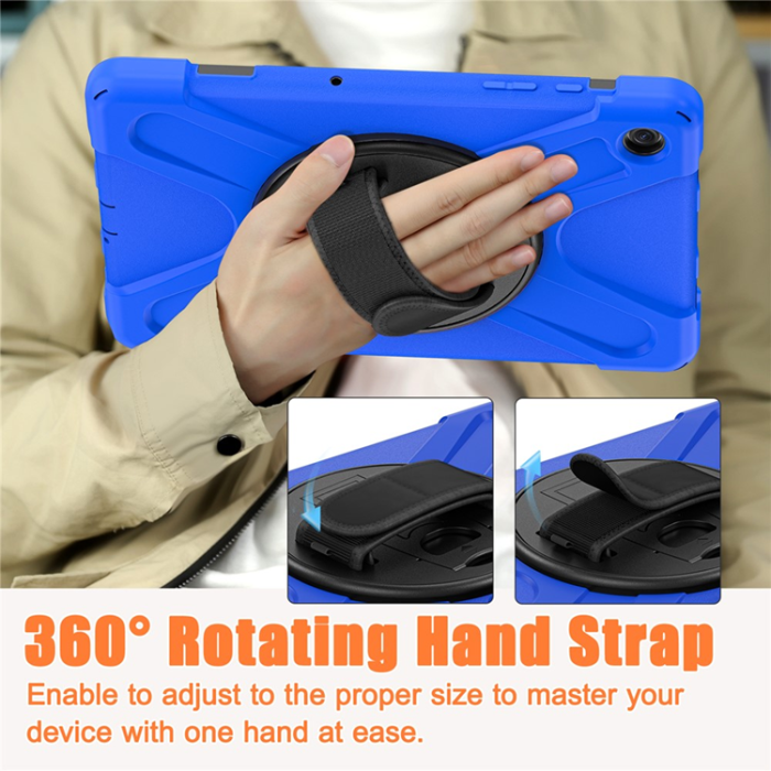 A-One Brand - Galaxy Tab A9 Plus Mobilskal Silikon Rotary Kickstand