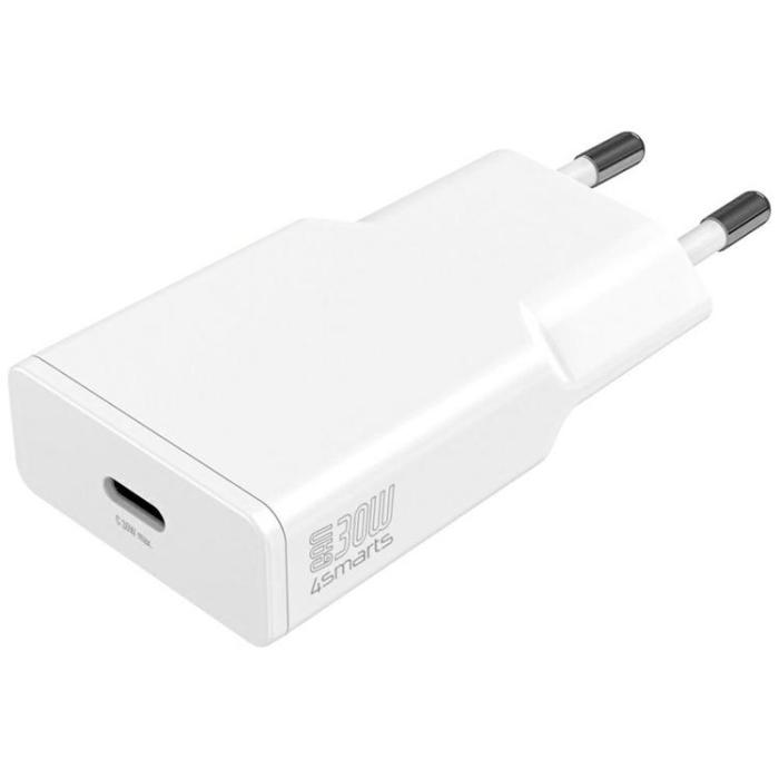 4smarts - 4smarts Snabbladdare 30W USB-C GaN PDPlug Slim - Vit