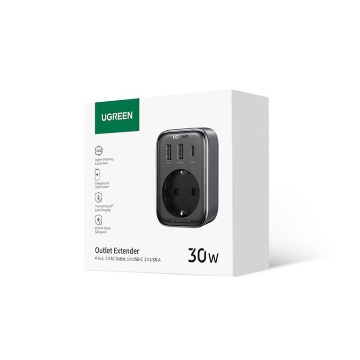 Ugreen - Ugreen Väggladdare Adaptrar 30W - Svart