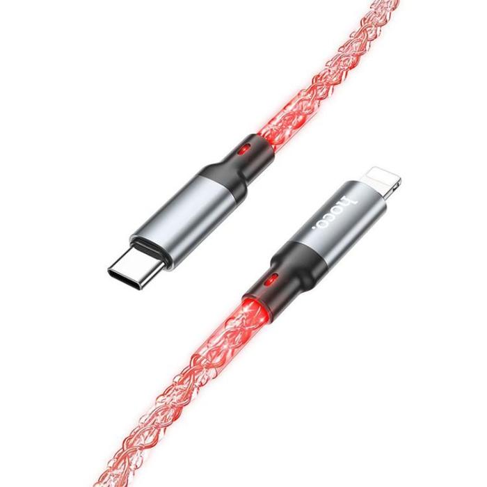Hoco - Hoco USB-C Till Lightning Kabel 20W 1m U112 - Grå