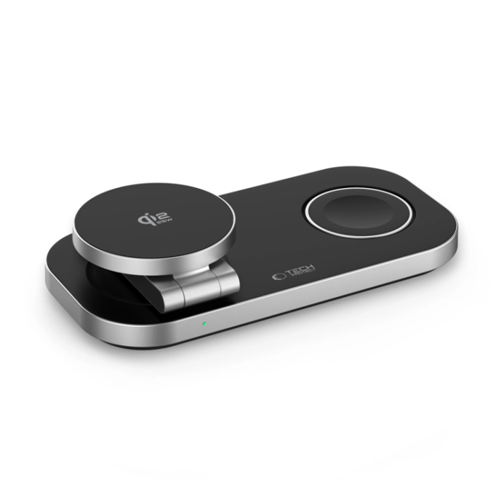 Tech-Protect - Tech-Protect 3-in-1 Trådlös Laddare Magsafe iPhone, Apple Watch, AirPods - Svart