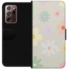 Gustaf - Pl&aring;nboksfodral till Samsung Galaxy Note20 Ultra med fejdande blommor