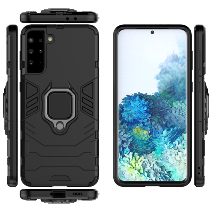 OEM - Galaxy S22 Plus Skal Ring Armor - Svart