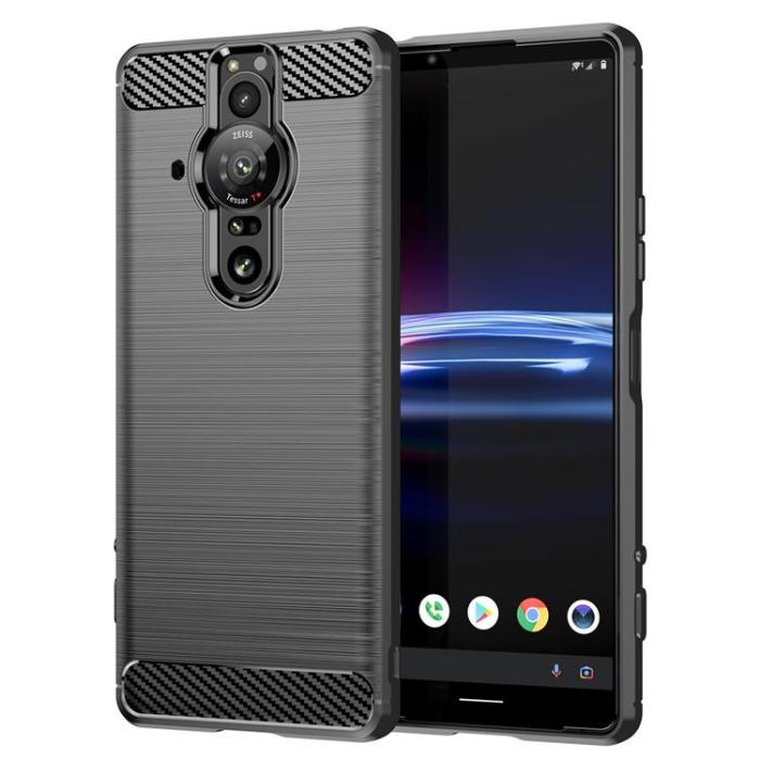UTGATT1 - Carbon Sony Xperia Pro-I Skal Flexible - Svart
