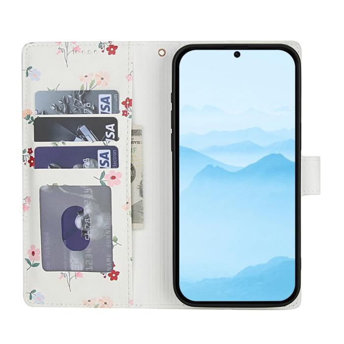 OEM - Samsung Galaxy S26 Plus Plånboksfodral Rhombic Floral Design Konstläder - A1