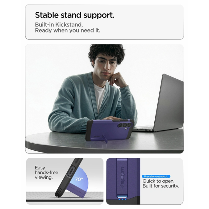 Spigen - Spigen Mobilskal För Galaxy S26 Plus MagSafe Tough Armor - Ash Violet