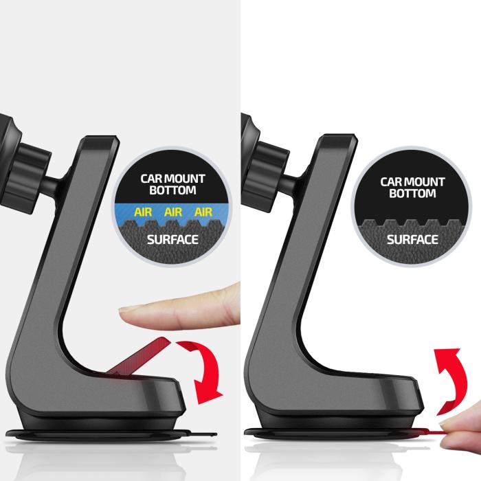 UTGATT5 - Verus Car Mount Magnetisk mobilhållare för bilen - Titanium