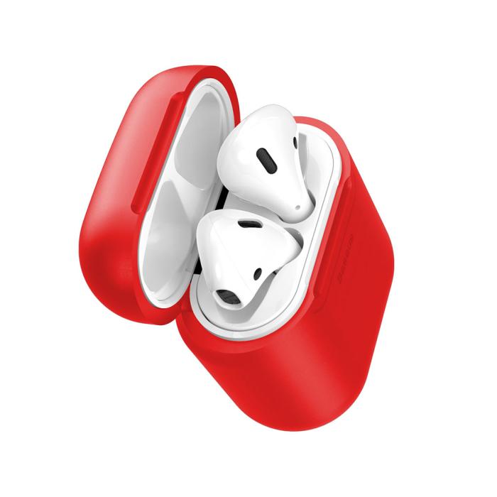 BASEUS - Baseus trådlöst laddningsfodral för AirPods - Röd