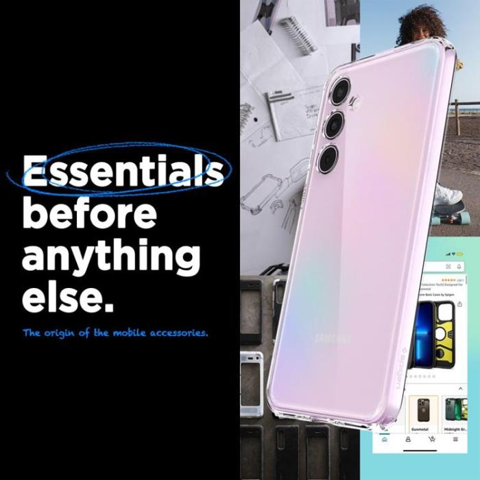 Spigen - Spigen Galaxy A55 5G Mobilskal Ultra Hybrid - Crystal Clear