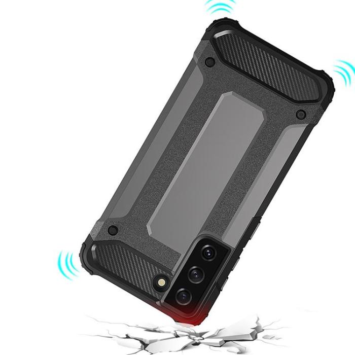 OEM - Galaxy S23 Ultra Skal Hybrid Armored - Svart