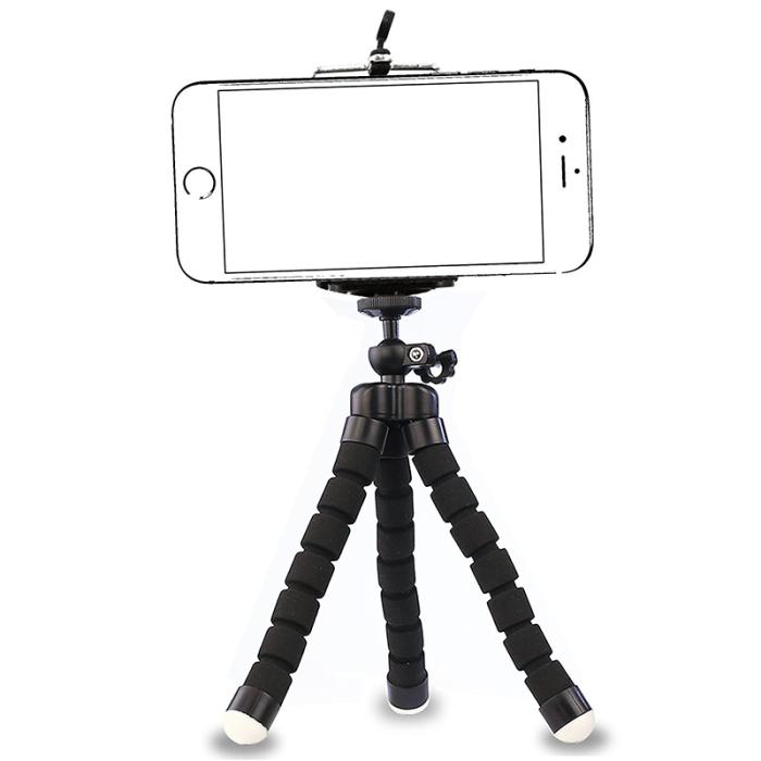 A-One Brand - Tripod till smartphones med flexibla/ böjbara ben - Svart
