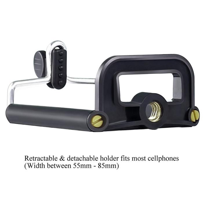 A-One Brand - Tripod till smartphones med flexibla/ böjbara ben - Svart