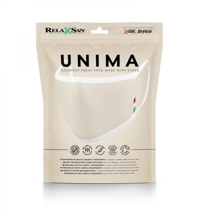Unima - UNIMA Fresh Mask - Ansiktsmask/ Munskydd i textil Beige/ Vit