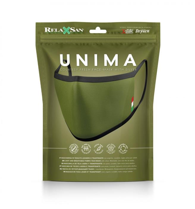 UTGATT5 - UNIMA Fresh Mask - Ansiktsmask/Munskydd i textil Grön/Svart