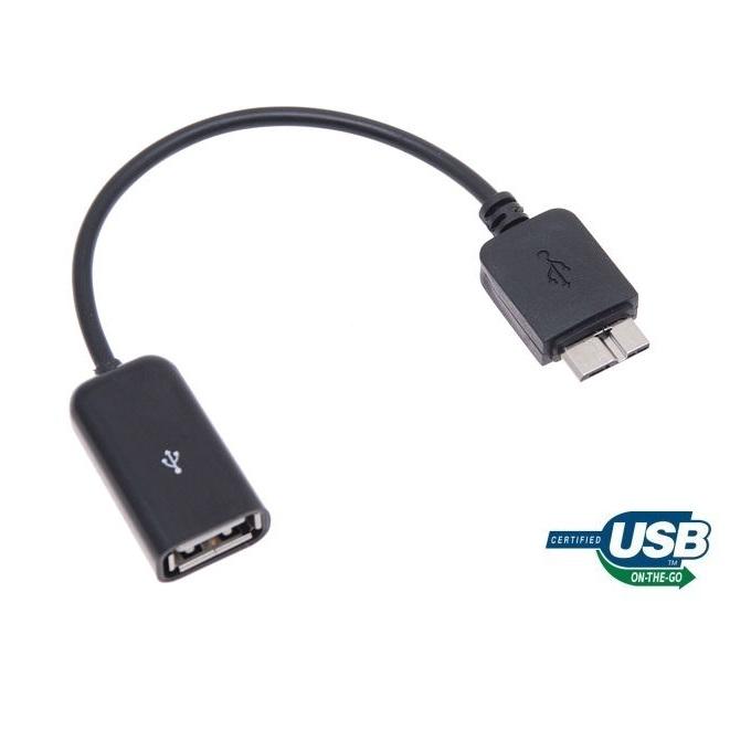 USB 2.0 USB Host / OTG Adapter Kabel for Samsung Galaxy Note 3 (Svart) | 1867 | AlltMobil