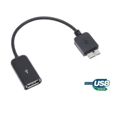 OEM - USB 2.0 USB Host / OTG Adapter Kabel for Samsung Galaxy Note 3 (Svart)