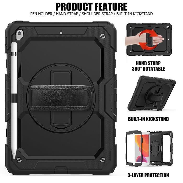 Tech-Protect - Tech-Protect Solid360 Fodral Ipad 7/8 10.2 2019/2020 Svart
